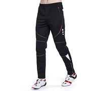 HOMTOL Uomo Pantaloni Lunghi Ciclismo Invernale Termici Antivento in Pile per Ciclismo Jogging Running Hiking Trekking Inverno Autunno Pataloni Antivento Sportivi Pantaloni Lunghi Sportivi Outdoor