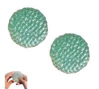 Homtrator Handmade Pressure Relief Balls, Portable Squeezy Stress Relief Sensory Toys, Deformable Handmade Ball Squeeze Toy, Stress Balls for Adults, Beads Pinch Music Grape Stressball