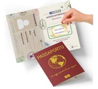 hOmty Passaporto Vuoi Essere il Mio Padrino | Idee per Chiedere di Essere Padrino | Passaporto Gratta e Vinci Personalizzato