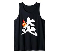 Homura Flame Kanji Giapponese Manga Anime Calligrafia Canotta