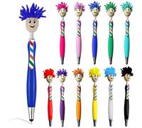 HOMURY 12 Penne a Sfera in Microfibra per Pulizia Schermo, Divertenti e Creative con Pressione, Topper, Regalo per Adulti e Bambini (12 Colori)