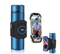 HOMURY Accessori per bottiglie d'acqua da palestra, 360°, Smart Lock, porta carte di credito, per cellulare, supporto per bottiglie, con moschettone e AirPod Case per fitness, escursionismo