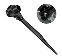 HOMURY Cricchetto per ponteggi, 19/22 mm, chiave multifunzione commutabile a destra/sinistra, per CR-V con superficie cromata opacizzata