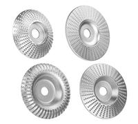 HOMURY Raspelscheibe per Lucidatrice Angolare Legno: 4 Pezzi Argento Carburo di Tungsteno Dischi di Levigatura, Frässcheibe, per Lucidare e Formare il Legno (125mm)