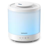 Homvana Umidificatore Ambiente, 1,5L Diffusore Oli Essenziali, Cool Mist Top-Fill Umidificatore Ambiente Bambini, Humidifier Per Piante, Neonato Accessori Utili, Aromaterapia, Profumo Diffusori, Timer