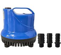 Homvik Pompa d'acqua impermeabile 3000 l/H 60 W con 3 bocchini pompa d'acqua per fonte acquario stagno acquario ultra silenzioso circolo dell'acqua dolce e marino 3,5 m di altezza - blu