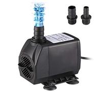 Homvik Pompa d'acqua subacquea 4000 l/H 80 W per acquario stanco acquario elettrica elettrica circolare di acqua dolce e marino con 4 beccucci 4 m di altezza