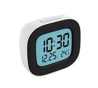 HOMVILLA Sveglia da Comodino a Pile con Visualizzazione della Temperatura, Funzione Snooze e Retroilluminazione per Viaggi, Camera da Letto (2 Batterie AAA Incluse)