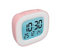 HOMVILLA Sveglia da Comodino a Pile con Visualizzazione della Temperatura, Funzione Snooze e Retroilluminazione per Viaggi, Camera da Letto (2 Batterie AAA Incluse)