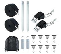 Homvvi Thule Omnistor - Kit di fissaggio per tenda da sole, universale, con cinghie resistenti, ganci per camper, tasselli da 35 cm, per tenda da campeggio e roulotte