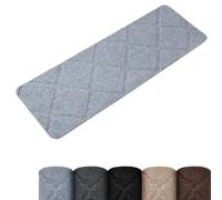 Homwiz Tappetini per Scale Antiscivolo, 15 Tappetini Autoadesivi per Gradini Interni, Ritagliabile e Riutilizzabile - Protezione per Animali Domestici, Anziani e Bambini (Grigio, 55 x 19 cm)
