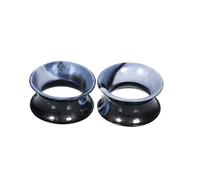 Homxi 2 PCS Dilatatori Lobo Kit 22mm,7/8 inch Dilatatori Silicone Lobo Cerchio Cavo Kit Dilatatori Lobo Bianco Nero