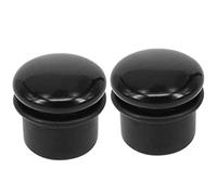 Homxi 2 Pezzi 20mm Set Dilatatori,Dilatatori in Acrilico 3/4 inch Rotonda Set Dilatatore Lobo Nero