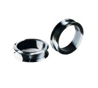 Homxi 2 Pezzi Kit Dilatatore Lobo 32mm,Finti Dilatatori Silicone 32mm Cavo Rotondo Dilatatori Set Nero Bianco