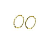 Homxi 2 Pz Piercing Naso,0.8mm Piercing Naso 20Gauge Piercing Naso Septum Chirurgico Forma Rotonda 0,8x12mm Piercing Labbro Oro