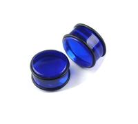 Homxi 2PCS 20mm Set Dilatatore Orecchio,Dilatatore Tunnel Acrilico 3/4 inch Rotonda Set Dilatatore Orecchie Blu