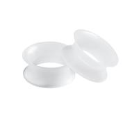 Homxi 2Pezzi 6mm Set Dilatatore Orecchie,Dilatatori Lobo in Silicone 2G Squillo Dilatatore Uomo Trasparente