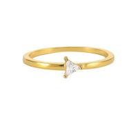 Homxi Anelli Fedina d'Oro Giallo 18 K Donna, Solitario Triangolo con Moissanite, Anello Fedina in Oro Donna Misura 20(60mm)