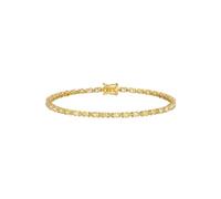 Homxi Bracciali Tennis Oro Giallo 9K Donna, Catena con Diamante da 2,5 ct, Lunghezza 16 CM, Bracciale da Donna Oro