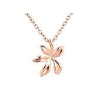 Homxi Catenina Collana Donna in Oro Rosa 9K 375,Collane Catena Fiore Collana Oro Rosa Donna Pendente