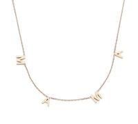 Homxi Donna Ciondoli Collane Oro Rosa,Collana Acciaio Inossidabile con Ciondolo Donna Lettera mama Collana Oro Rosa