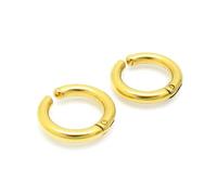 Homxi Donna Earrings Ear Cuff,Orecchini Acciaio Inossidabile Donna Orecchini Cerchio 10X2.5MM Orecchini Oro