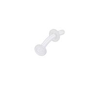 Homxi Orecchini da Naso Trasparente 14 Gauge (1.4x7x3mm), Forma Arco, Vetro Pircing Naso Uomo