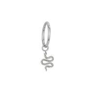 Homxi Piercing Argento Naso 16 Gauge (1.2x10mm), Cerchio con Forma Serpente, Titanio Piercing Labbro