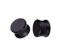 Homxi Set di Dilatatori 2Pezzi Kit Dilatatore Lobo 14mm,9/16 inch Dilatatore Plug Legno Legno Nero Dilatatore Uomo Orecchio Nero
