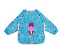 HOMYBABY® Bavaglini pappa svezzamento - Bavaglini bebe neonato impermeabili - Bavaglino manica lunga - Bavette impermeabili, grandi, plastificate, resistenti - Grembiule pappa bébé