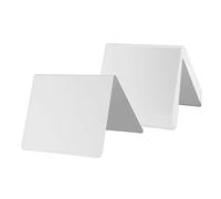 Homyl 12 Pezzi di Cartellini Numerici con Messaggio, Lavagnette Riutilizzabili in, Mini Lavagnette con Parole, per Numeri di Tavolo, Etiche, Bianco
