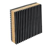 Homyl 2 Pezzi Antivibrazione Pad Isolamento Acustico Gomma Sughero Assorbimento Urti Tappetino Antiscivolo Protezione Adatto per Elettrodomestici Cucina Bag, 1 Pezzo 15x15x2.23