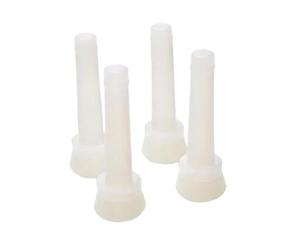 Homyl 4 Pezzi Tettarella Latte Fodere Tazza Latte Fodere per Macchina Mungitrice Kit Accessorio Morbido Materiale Pp Comodo Installazione Rapida per Allevam, Bianco