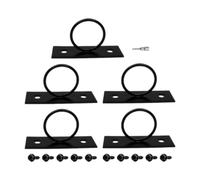 Homyl 5x Supporti Decorativi per Corda Gancio Da Soffitto 2 Pollici Accessori Staffe Ad Anello a Goccia Gancio Da Parete per Ringhiera Scale Decorazione