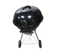 Homyl Barbecue a Carbone con Coperchio, con Ruote, Ideale per Conservare Il Calore, Perfetto per Campeggio, Cucinare All'aperto, Spiaggia, Giardino, Nero