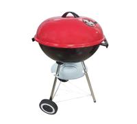 Homyl Barbecue a Carbone con Coperchio, con Ruote, Ideale per Conservare Il Calore, Perfetto per Campeggio, Cucinare All'aperto, Spiaggia, Giardino, Rosso