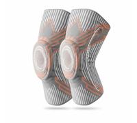Homyl Ginocchiere da Pattinaggio e Ciclismo Uomo, Supporto Ginocchio con Doppia Molla e Assorbimento Urti, per Ginocchia , Media (una coppia) peso 45-65 kg