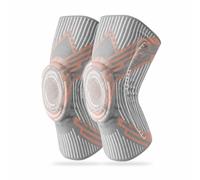 Homyl Ginocchiere da Pattinaggio e Ciclismo Uomo, Supporto Ginocchio con Doppia Molla e Assorbimento Urti, per Ginocchia , Grande (una coppia) peso 65-85 kg