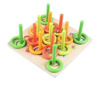 Homyl Gioco lancio anelli in legno per bambini, un gioco di abilità educativo