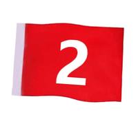 Homyl Golf Flag Numerato da Giardino Bandiera Putting Grande Accessorio Pratica Golf Materiale di Tessuto Resistente Adatto per Campo Country Club Allenamen, 4