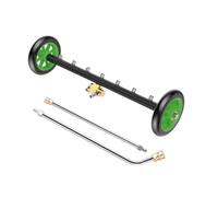 Homyl Lavapavimenti Pressione Sottoauto Scopa Lavaggio Sottoscocca Pulitore Auto con Asta Acciaio Accessorio Lavapavimenti per E Detriti Funzione Rote, Style D