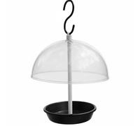 Homyl Mangiatoia per Uccelli Appesa con Copertura Cupola Realizzata in Ferro E Metallo Vassoio per Più Specie E Installazione Semplice Resiste Alla Pioggia