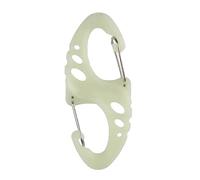 Homyl Moschettone da Immersione Luminoso Moschettone Glow in The Dark Moschettone a Doppia estremità Moschettoni Scuba Diving Buckle Clip per Scuba Kayak