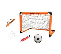 Homyl Porta da Calcio per Bambini Pompa Ad Pieghevole per Porta da Palla Cancello da Calcio Giocattolo per Bambini per Parco Giochi per, Arancione 60x45 cm