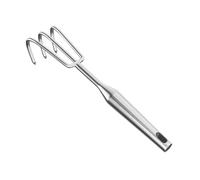Homyl Rake Manuale Acciaio Inox Rastrello Multiuso Strumento da Giardino Claw Coltivatore Portatile Adatto per Piantare Pulizia Erbacce Lavori in Serra Atti, 3 Denti