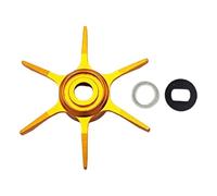 Homyl Reel Handle Knob Star Drag per Mulinello Lega di Alluminio Robusta Manopola Presa Confortevole Set Completo con Rondelle Adatto per Utilizzo, Oro