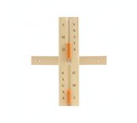 Homyl Sauna Timer Orario Sabbia Orologio da Sabbia Legno Legno di Cedro Resistente al Calore Montabile Ruotabile per Sauna Bagno Spa Palestra Casa, Tradizionale, Rustico, Sauna-A
