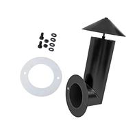 Homyl Sostituzione del per Fumo della Griglia Facile da Installare Pezzi di Ricambio Neri in Ferro