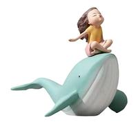Homyl Statuetta di Ragazza E per La Decorazione Della Casa, Seduta