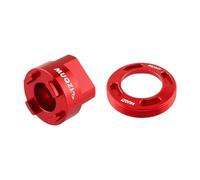 Homyl Strumento di Rimozione E Installazione del Cappuccio della Pedivella, Estrattore per Pedivelle per Bici, Parti Robuste E Ad Alta Durezza, Strumento Au, Rosso, 2 Pezzi